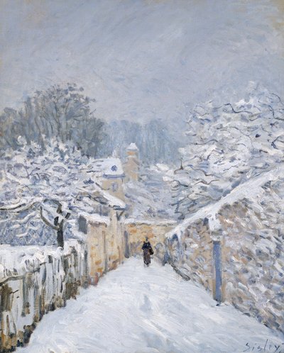 Schnee in Louveciennes, 1878 von Alfred Sisley